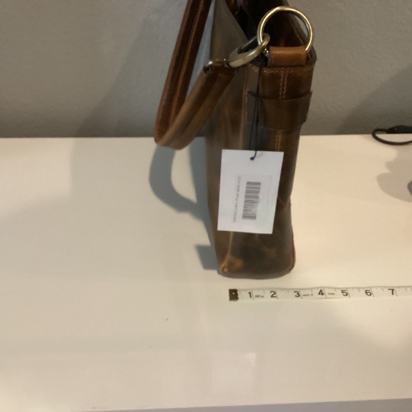 BROWN LEATHER PURSE - Picture 5 of 15